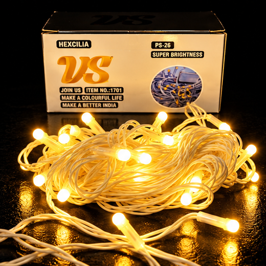 10M Pixel Warm White String Light (26/20 Bulb) (5 MM) (Print: 25M) ✨