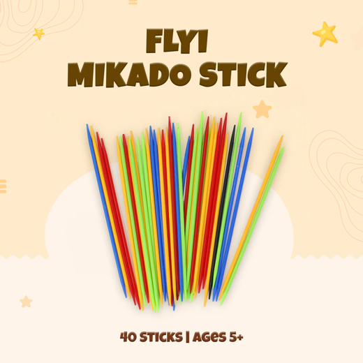 FLYI Jumbo Mikado Sticks Skill Game – Indoor Fun & Coordination for Kids