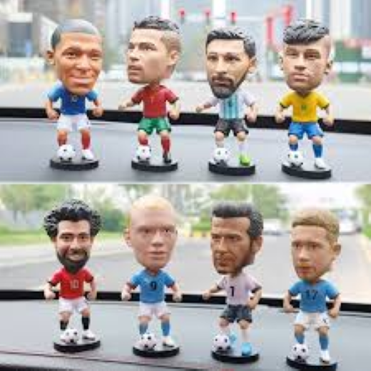 Soccer players set of 6 Messi / ronaldo - Image 2