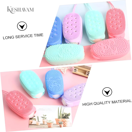 Silicone Bath Body Scrubber (Pack of 3) - Image 4