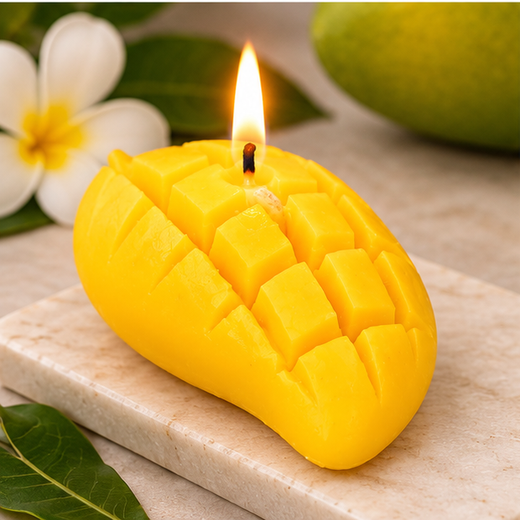 Mango Candle (Pack of 2) (Box Size: 4*4 Inch) 🥭🕯️ - Image 3