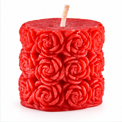 2 Piece Set Rose Piller Candles 🌹🕯️ - Image 2