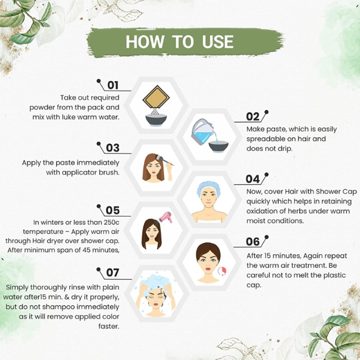 Organic Powder Dark Brown Hair Color for Men & Women - Image 2