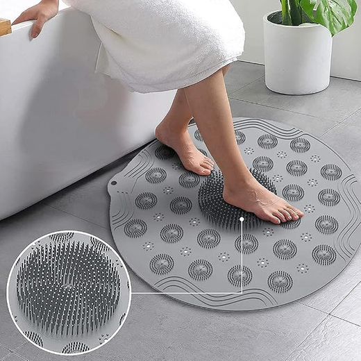 Round Bathroom Foot Mat
