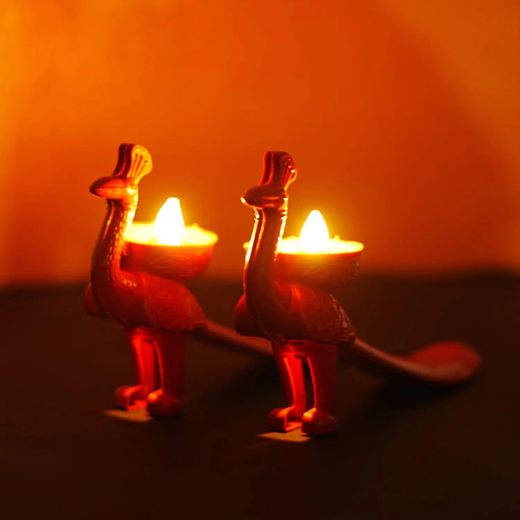 Peacock Water Sensor Diya 🦚 🪔
