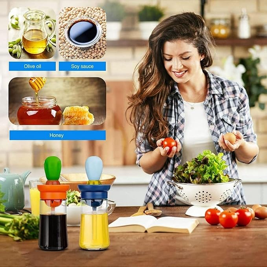 2 in 1 Silicone Dropper Measuring Oil Dispenser Bottle - Image 3