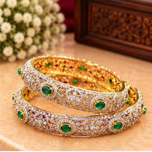 G.J Polishing with Flower Designed Bangle - Image 2