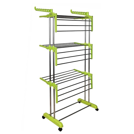 Clothing Drying Tower Rack Stand With Wheel