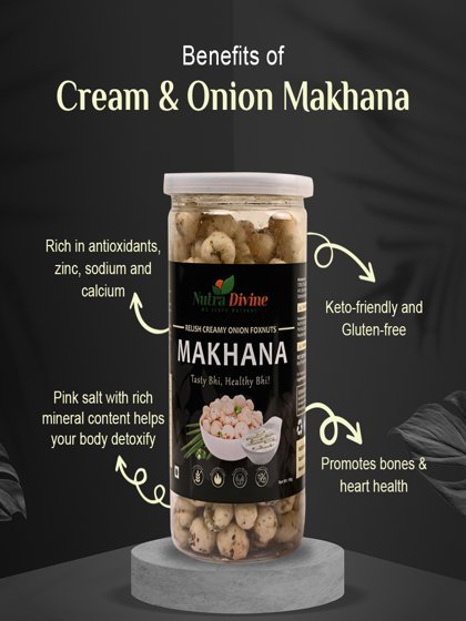 Relish Creamy Onion Foxnuts - 90G - Image 2