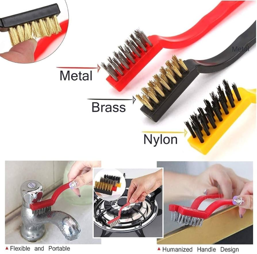 3 Pcs Wire Brush (Small)