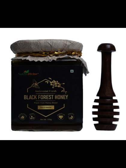 Ambrosial Fresh Black Forest Honey 350g (Pack of 1)