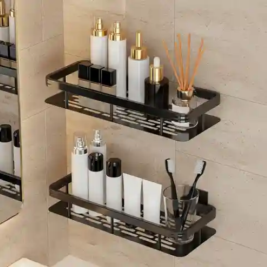 Black Bathroom Shelf 270(Pack Of 2) - Image 3