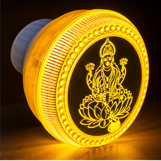 Lakshmi Ji LED 2 Pin Night Lamp (MG45) (Size: 8cm) - Image 2