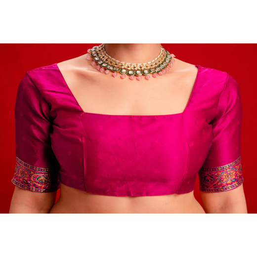 Teal Green Silk Woven Paithani Saree - Image 2