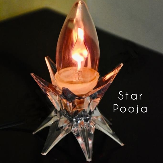 Crystal Star Design Flickering Stand - Image 3