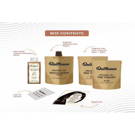 Damage Free Organic Gel Hair colour - 2N Soft Black - Image 3