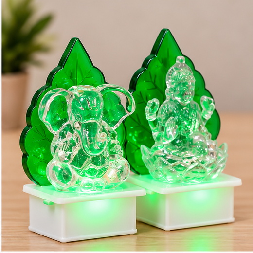 Paan Lakshmi Ganesh ji Multicolour Light 🔌 - Image 2