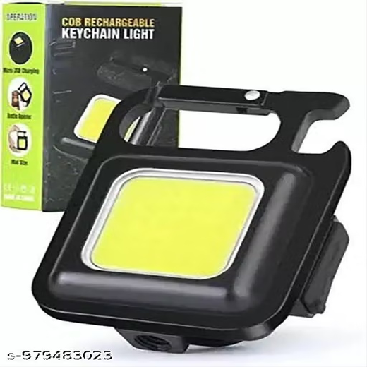 USB Rechargeable Mini COB Keychain Flashlight - Image 3