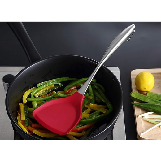 Stainless Steel Handle Silicone Nonstick Spatula