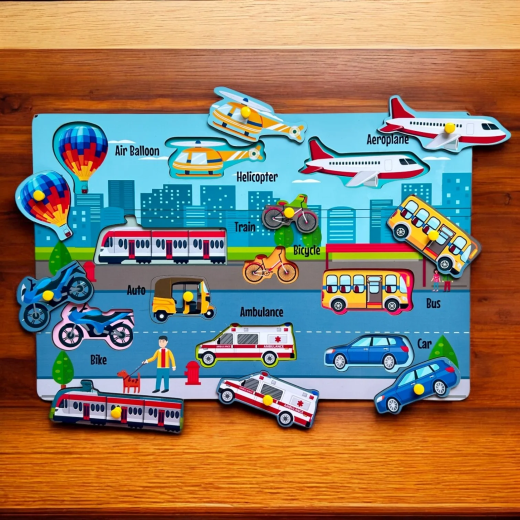Vehicle Wooden Puzzle - Image 4