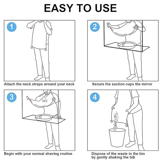 Beard Apron For Shaving And Trimming - Image 2