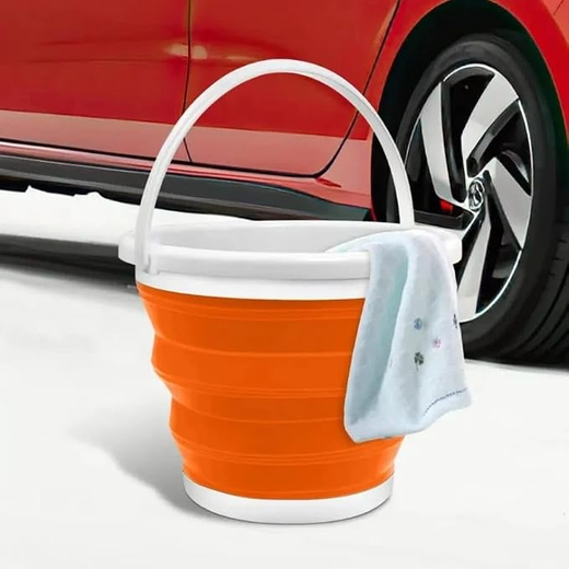 Portable Foldable Silicone Bucket 10L - Image 2