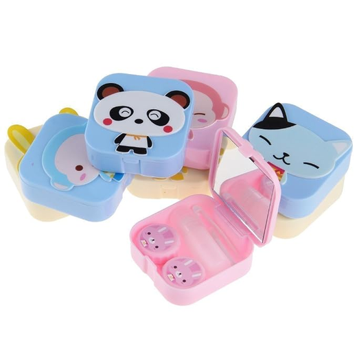 Travel Storage Contact Lens case Mirror Box