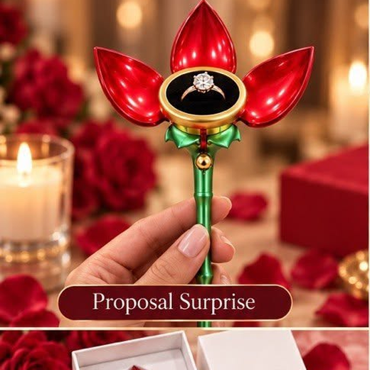 Rose Shape Ring Holder - Image 2