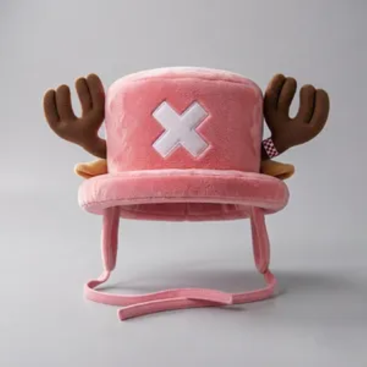 One Piece Tony Chopper Light Pink Anime Cosplay Plush Hat
