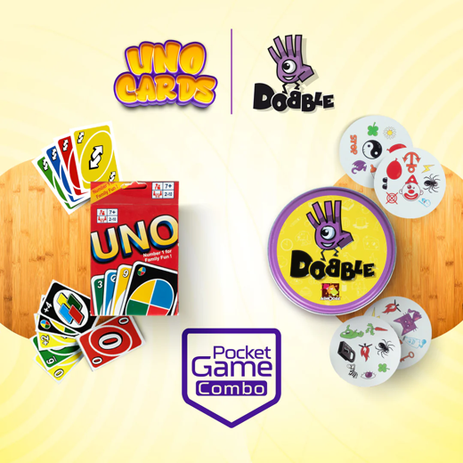 FLYI - 2-in-1 Combo – UNO & Dobble Card Game