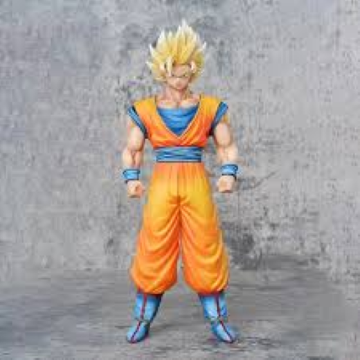 29 cm Goku g orange dress, blue shirt, yellow hair - Image 4