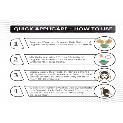 Organic Gel Hair Colour 5N Light Brown - PPD & Ammonia Free Permanent Natural Hair Color - Image 2