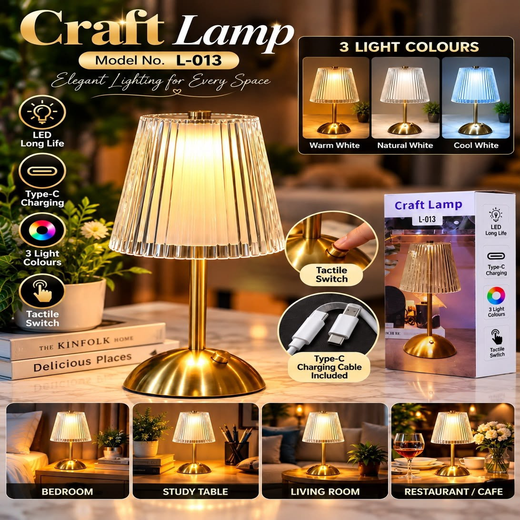 LED Table Lamp with 3-Colour Modes