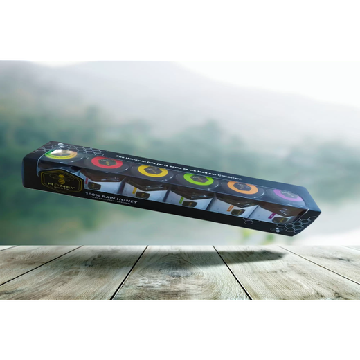 Assorted pack of  Raw Honey jars 5*45g each - Image 3