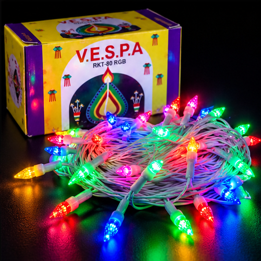 40M Rocket Multicolour String Light (42 Bulb) (Print: 55M) 🚀✨ - Image 4