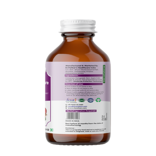 Dr. Patkar's Diabetes Care Juice 500 ml | Sugar Management | 8 Anti-Diabetic Herbs | Blend of Grapes Seed, Amla,Giloy,Jamun,Neem & 4 others to manage blood glucose | Health Drink - Image 3