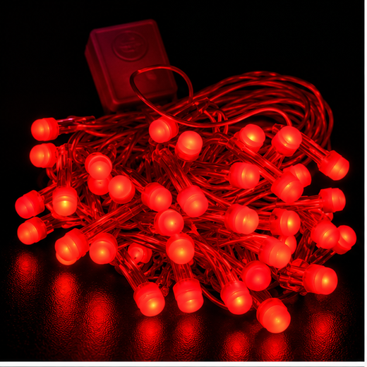 15M Red String Light 52 Bulb (8mm) (Print 20M) ✨
