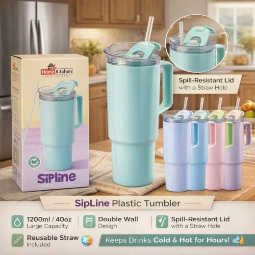 Home & Kitchen Plastic Tumbler 1200ml
