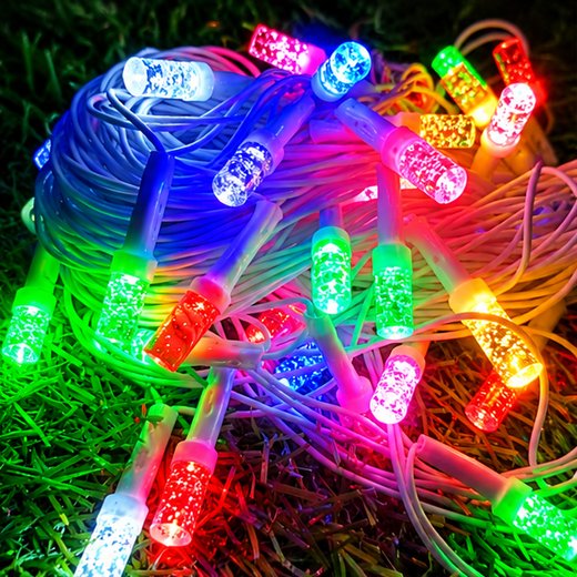 11M Multicolour Cylinder String Light 34 Bulb (Print 15M) ✨