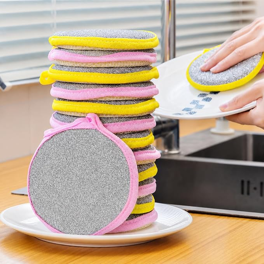 2 in 1 Dishwashing Scrub and Sponge (Set of 5)