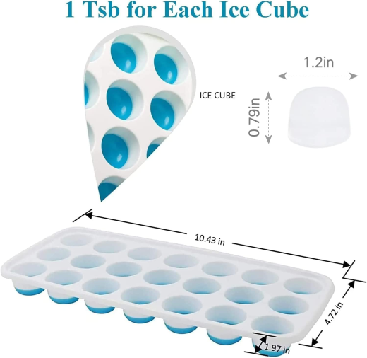 21 Cavity Pop Up Ice Cube Tray - Image 3
