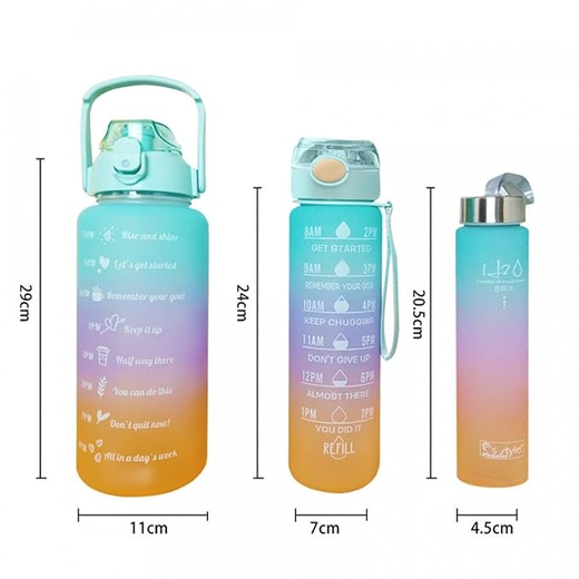 Set of 3 Water Bottle with Motivational - Image 4