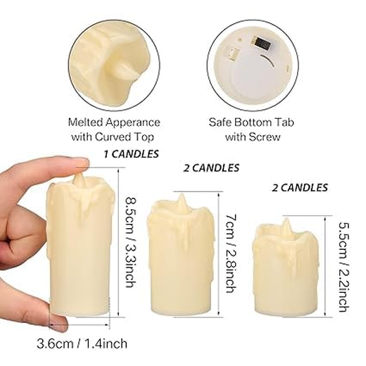 5 Piece Set LED Candles 🕯️ - Image 4