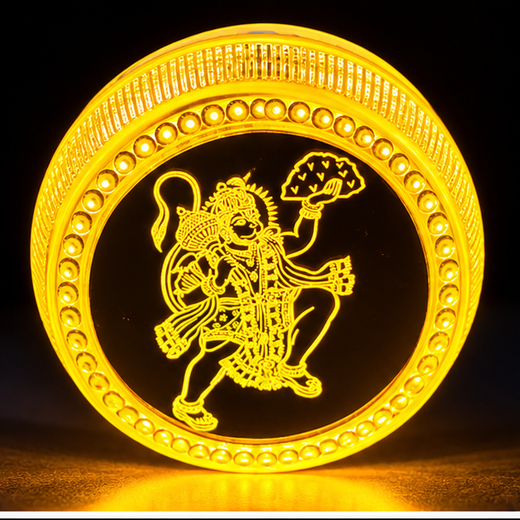 Hanuman Ji LED 2 Pin Night Lamp (MG45) (Size: 8cm) - Image 4