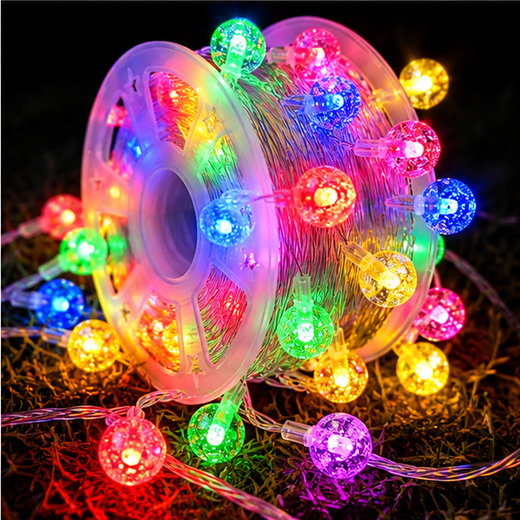 36M Roll Crystal Ball Multicolour String Light 100 Ball (Print 60M) 🔮 ✨ - Image 3