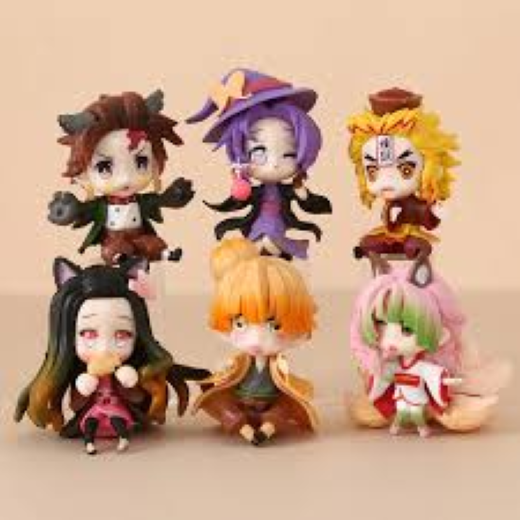 Demon slayer Tranding cute funky set of 6 - Image 2