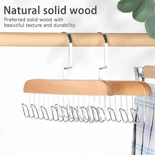 Multipurpose & Hook Wooden Hangers - Image 2