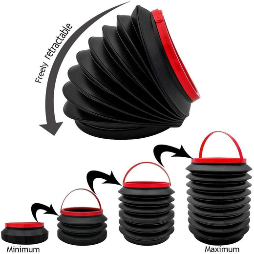 4L Collapsible Foldable Car Dustbin Basket - Image 4