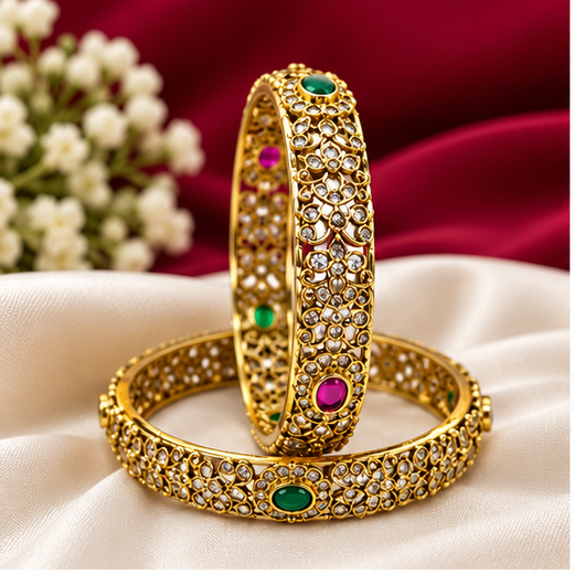 Victorian Flower Designed Bangle
