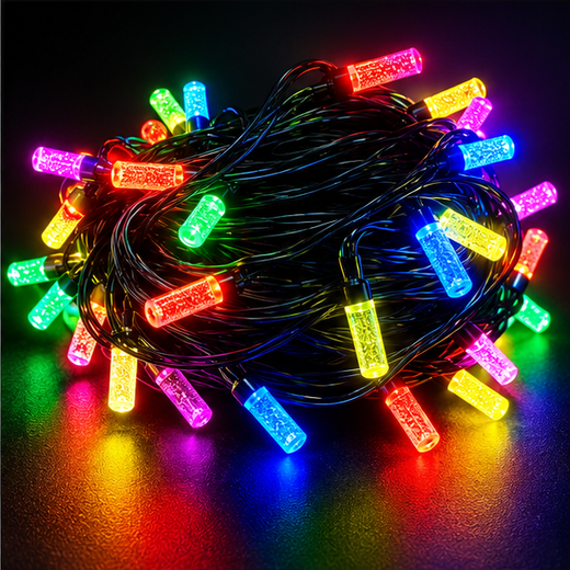 40M Long Fiber Multicolour String Light 82 Bulb (Print 60M) - Image 3